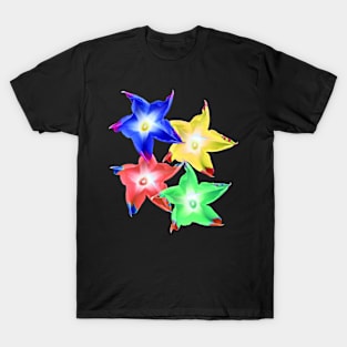 colorful blooming flowers, blossom, nature, floral T-Shirt